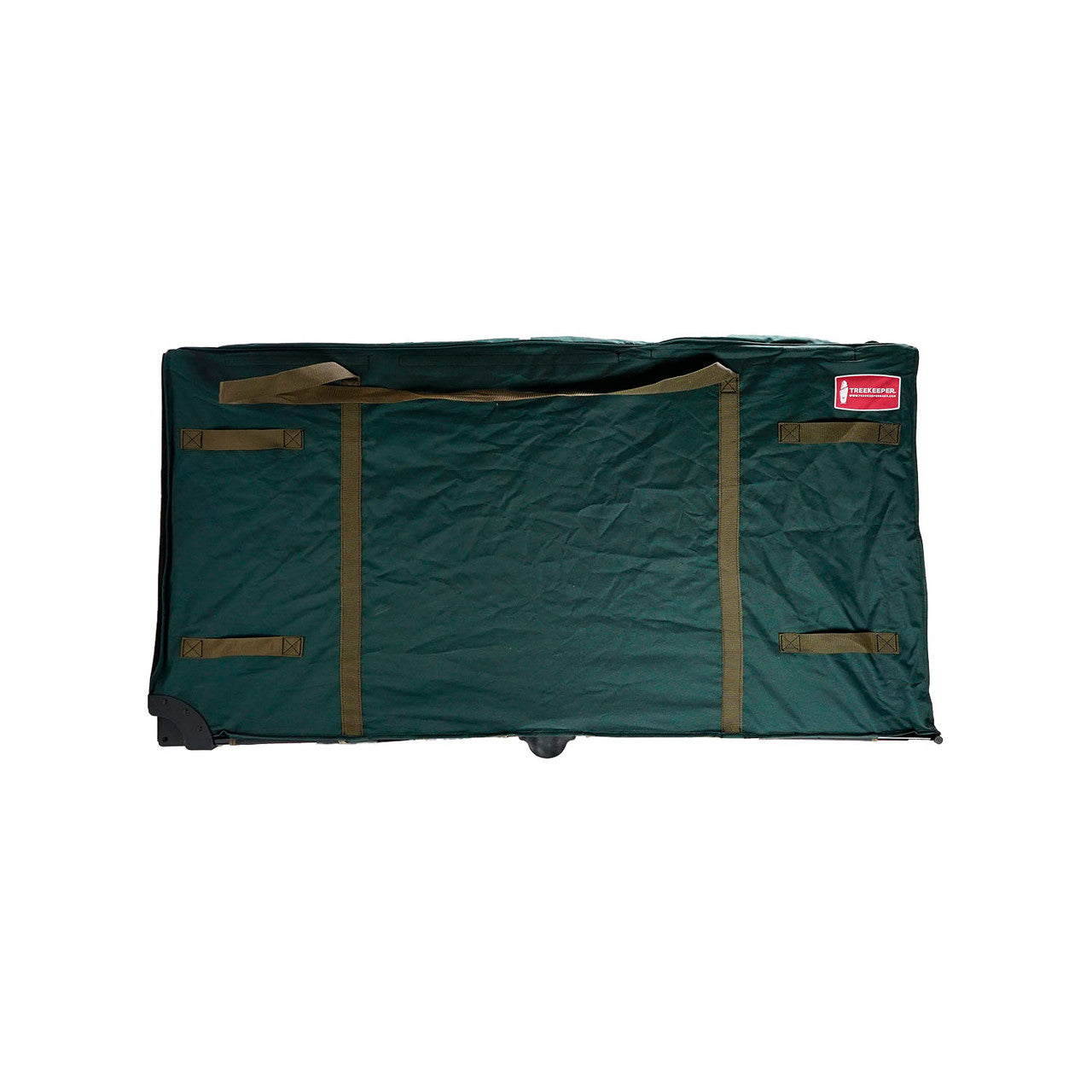 58" Green Heavy Duty Rolling Artificial Christmas Tree Storage Bag - For 9' - 11.5' Trees