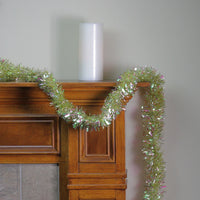 Thumbnail for 12' Starburst Iridescent and Gold Artificial Christmas Tinsel Garland - Unlit