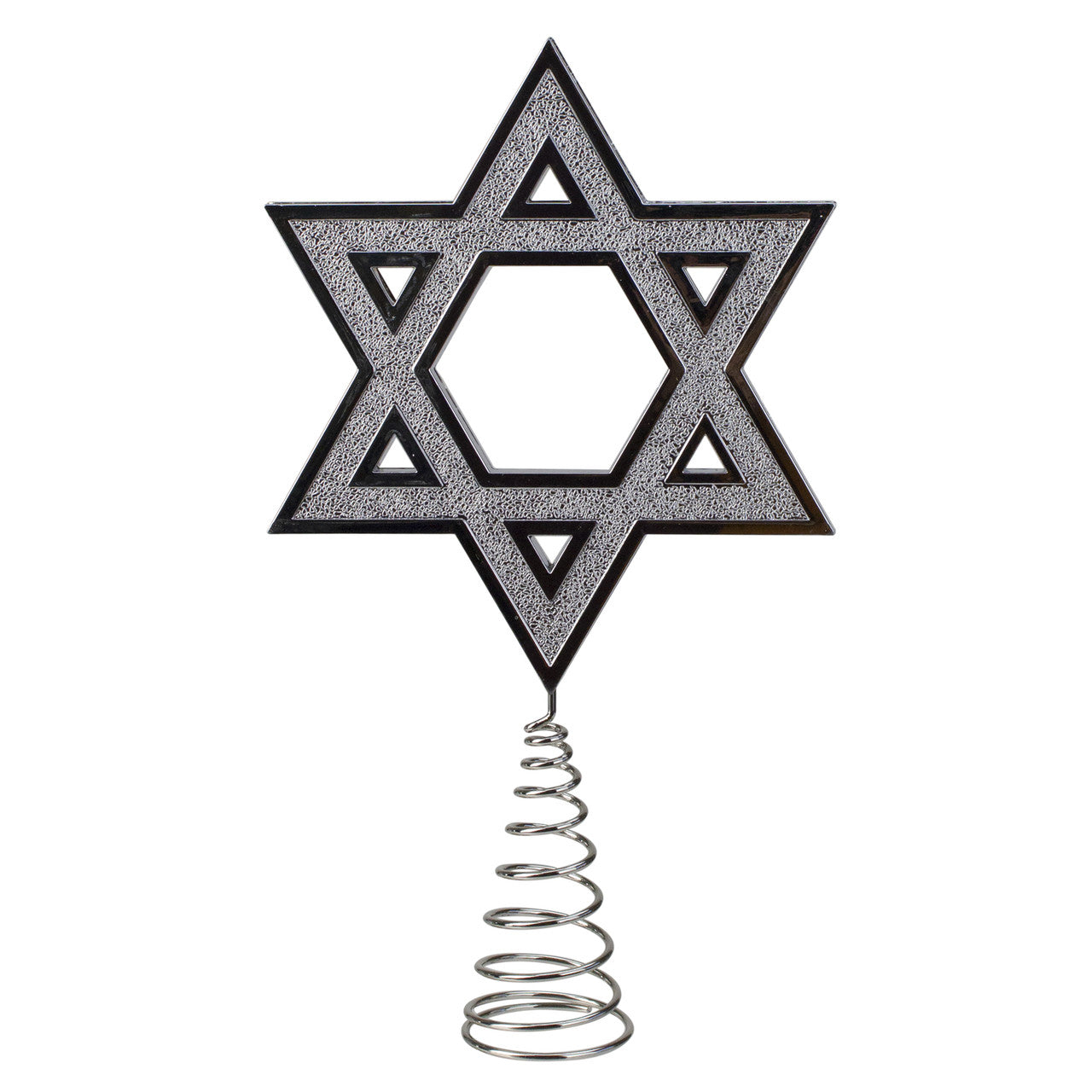 9.5" Silver Star of David Hanukkah Holiday Tree Topper