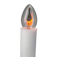 White Flicker Flame Christmas Candle Lamp - 8.75 Inch