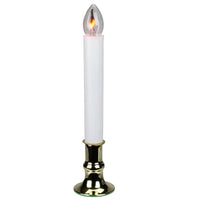 White Flicker Flame Christmas Candle Lamp - 8.75 Inch