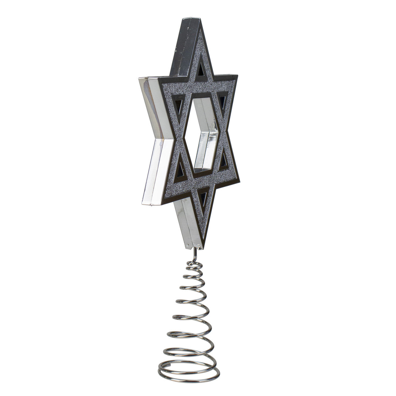 9.5" Silver Star of David Hanukkah Holiday Tree Topper