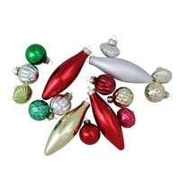 16ct Red and Green Traditional Finial Christmas Ornaments 4