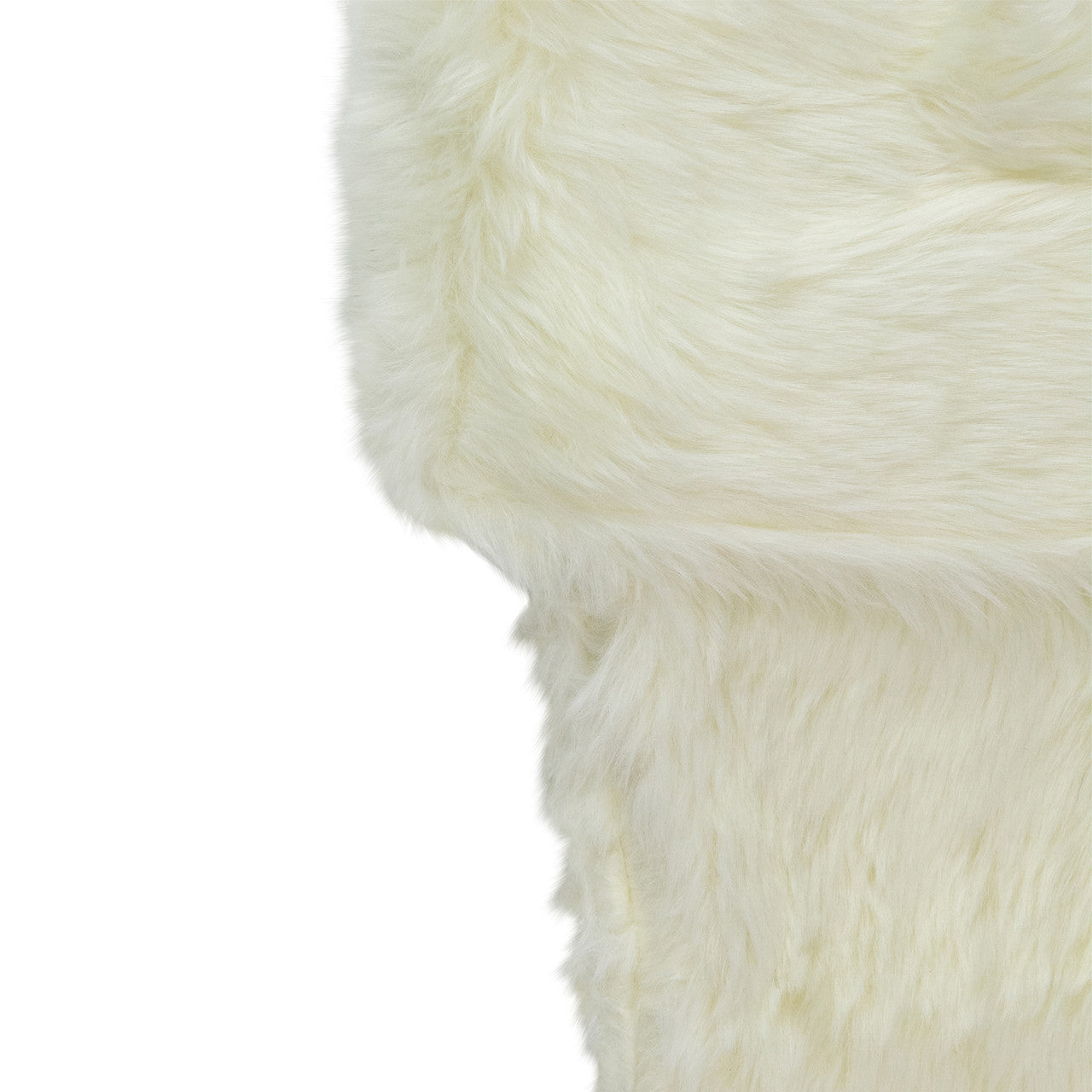 20" Ivory White Super Soft Faux Fur Decorative Christmas Stocking