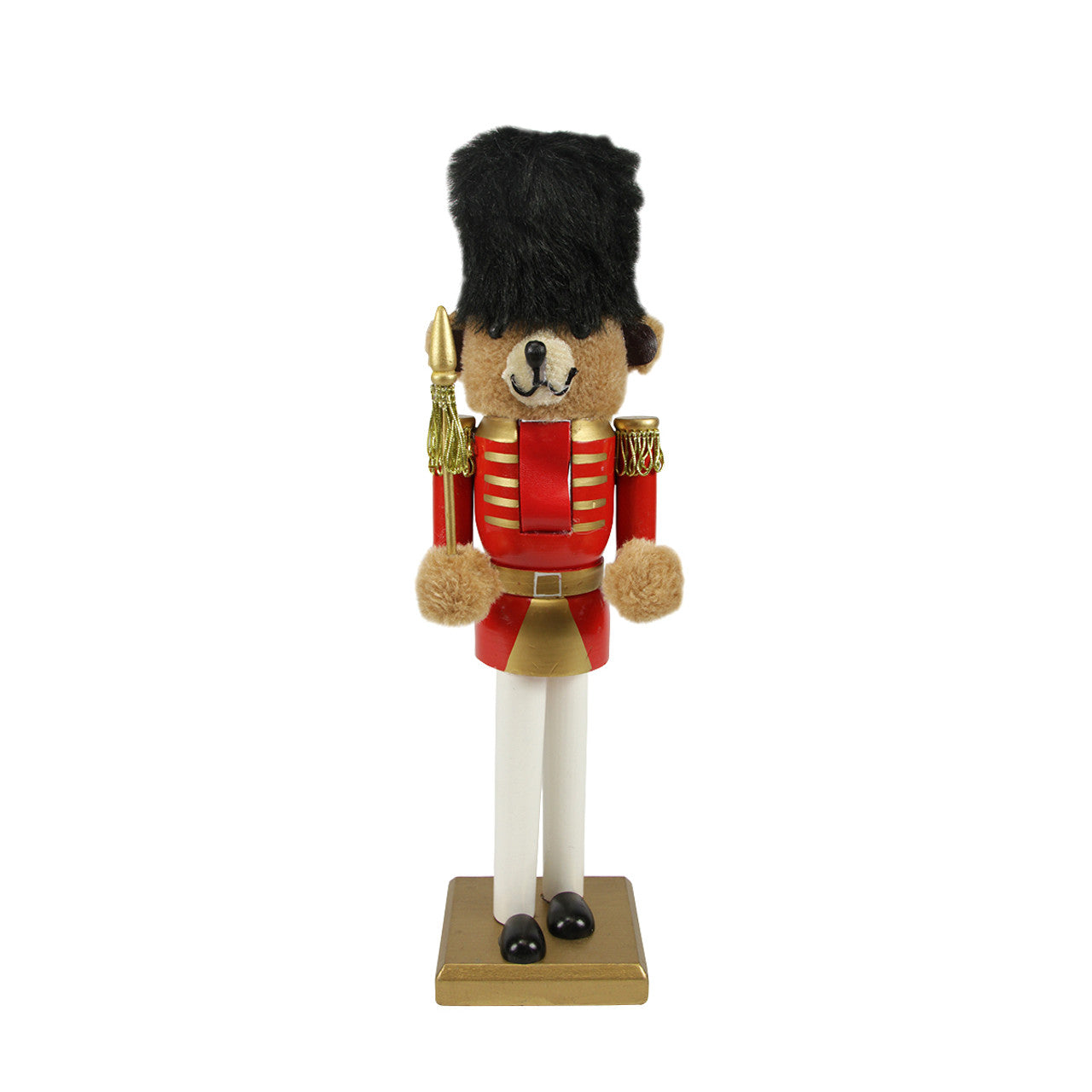 14" Red and Gold Soldier Nutcracker Christmas Table Top Decor