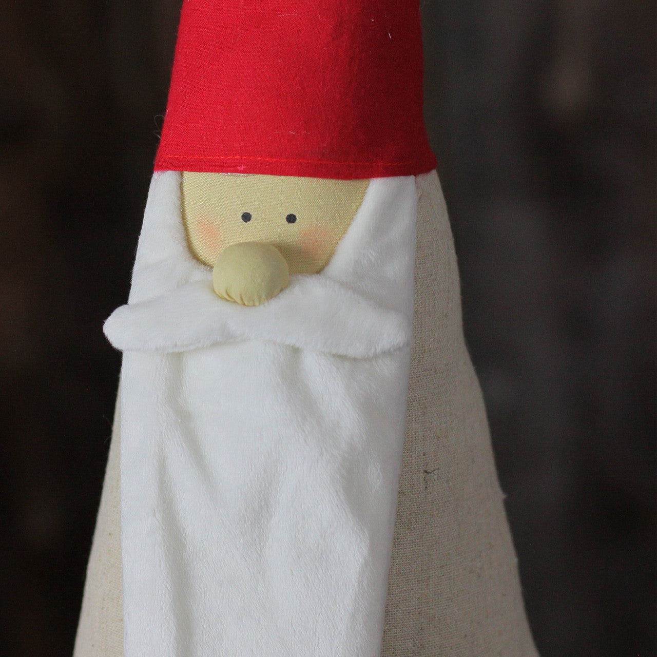 23.5” Red and White Santa Gnome Christmas Tabletop Decor