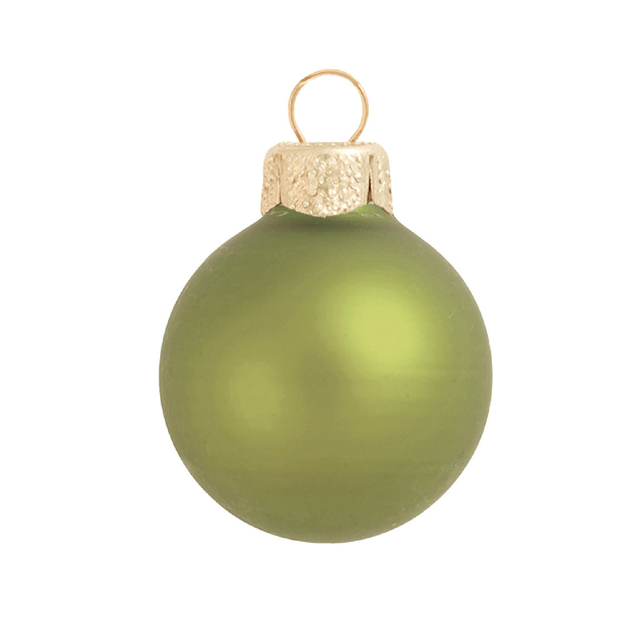Matte Light Green Glass Ball Christmas Ornament 7" (180mm)