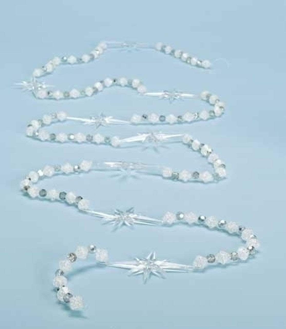 9' x 1" Beaded Star of Bethlehem Artificial Christmas Garland - Unlit