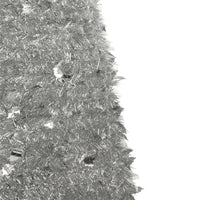 6' Silver Tinsel Pop-Up Artificial Christmas Tree, Unlit