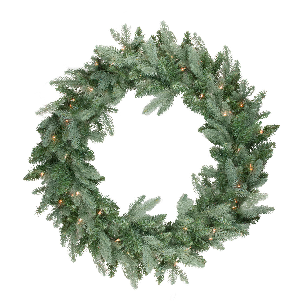 Pre-Lit Washington Frasier Fir Artificial Christmas Wreath - 36-Inch, Clear Lights