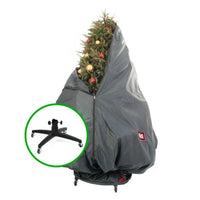 Thumbnail for Decorated Christmas Tree Storage Bag With Rolling Stand-Holds 6-9 ft trees