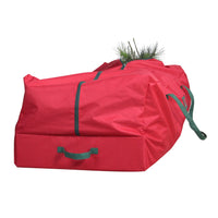 Thumbnail for 7.5’ Red and Green Rolling Artificial Christmas Tree Storage Bag