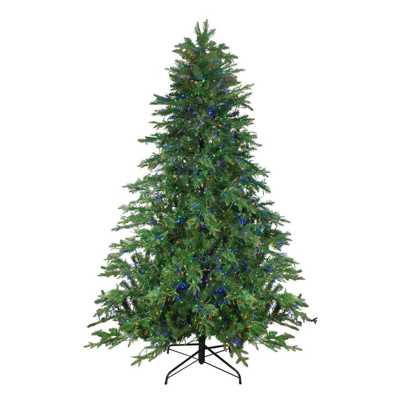 7.5' Pre-Lit Medium Mont Blanc Fir Artificial Christmas Tree - Dual Color LED Lights