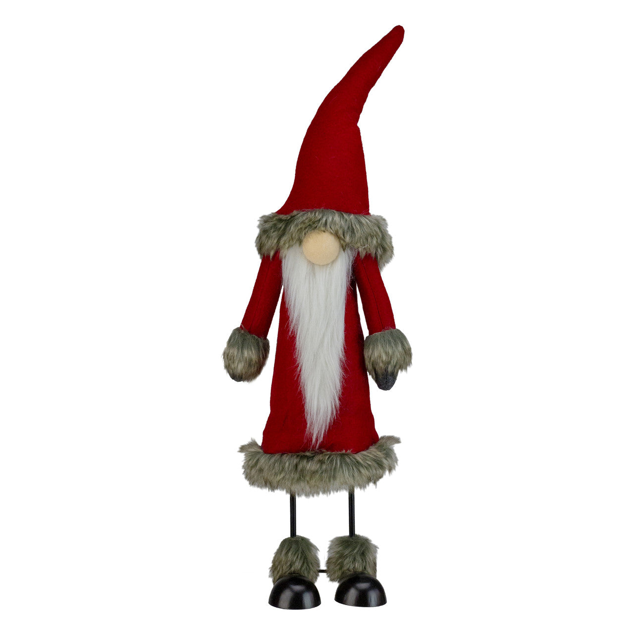 17" Red and White Santa Gnome Christmas Figurine