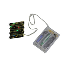 Thumbnail for 35 Battery Operated Multi-Color LED Micro Fairy Christmas Lights - 6 ft Gold Copper Wire