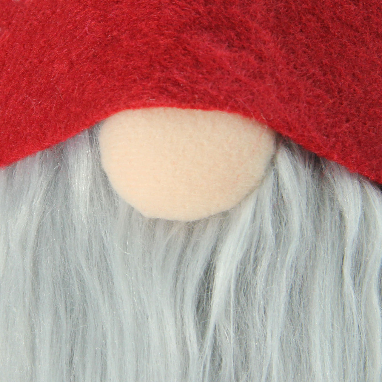 25" Red and Gray Nordic Gnome with Burlap Sack Christmas Figure