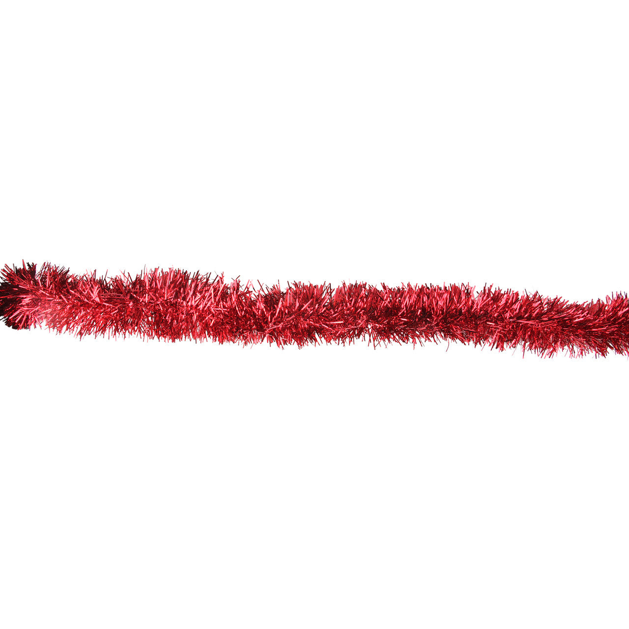 12' Traditional Red Christmas Tinsel Garland - Unlit