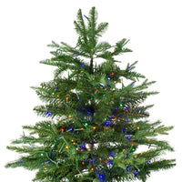 Thumbnail for 7.5' Pre-Lit Medium Mont Blanc Fir Artificial Christmas Tree - Dual Color LED Lights