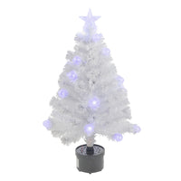 3' Pre-Lit White Fiber Optic Artificial Christmas Tree, White Lights