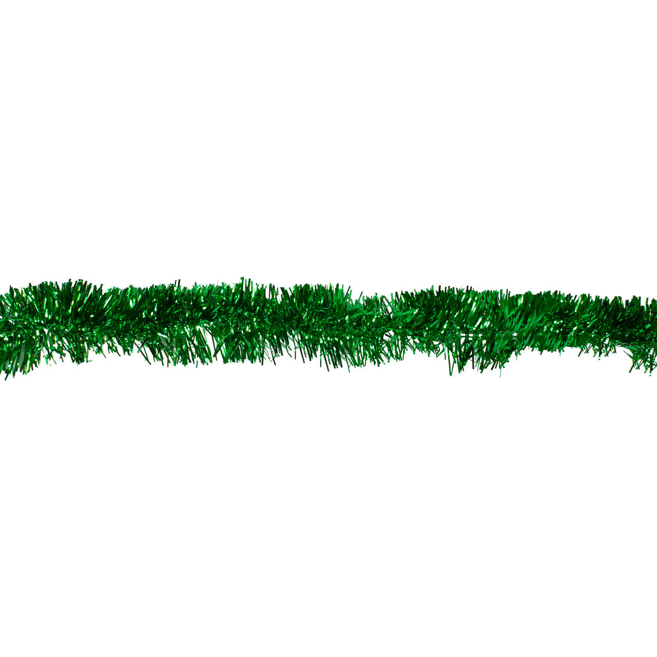 50' x 2.75" Green Tinsel Artificial Christmas Garland - Unlit