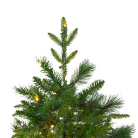 Thumbnail for 9' Pre-Lit Full Mixed Rosemary Emerald Angel Pine Artificial Christmas Tree - Clear LED Lights