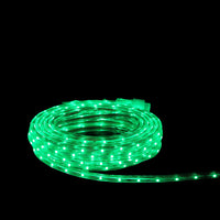 Thumbnail for Green LED Outdoor Christmas Linear Tape Lighting - 30 ft Clear Tube