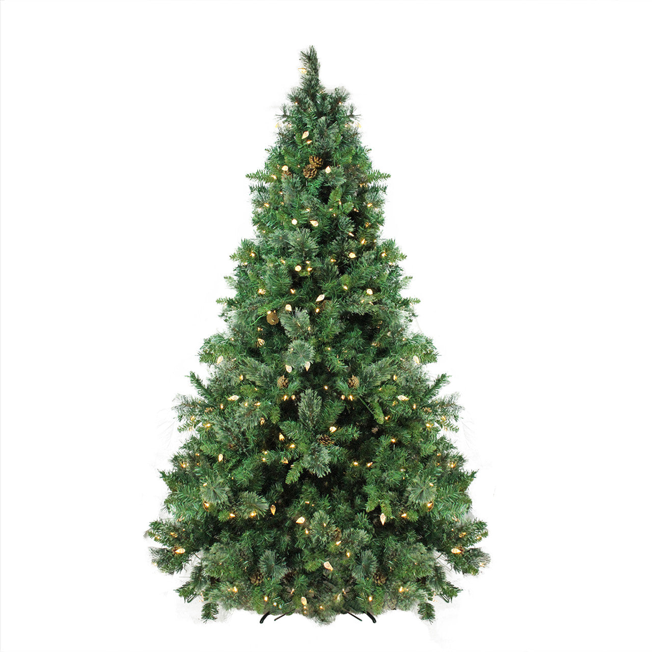 7.5' Pre-Lit Medium Mixed Cashmere Pine Artificial Christmas Tree - Warm White LED Lights