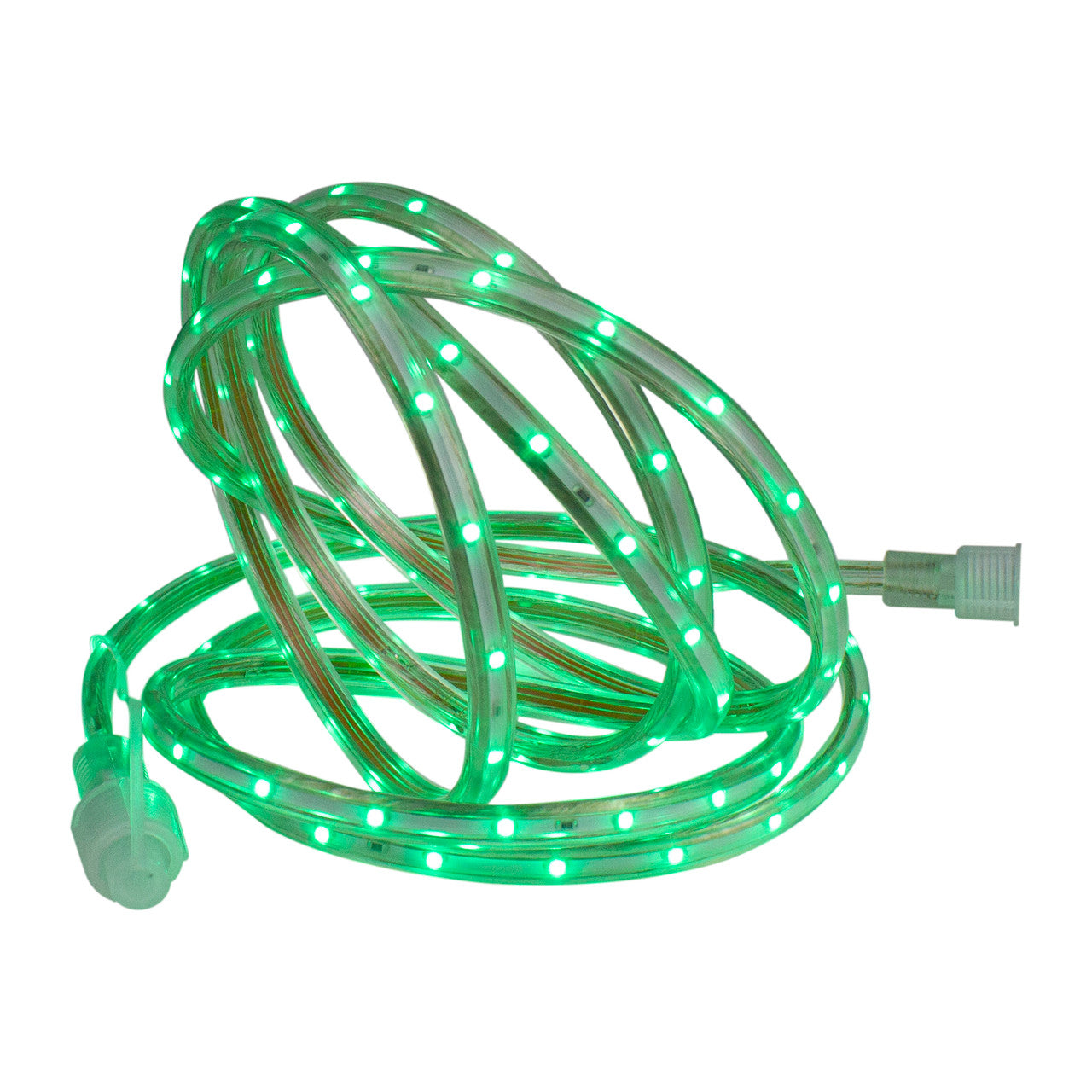 Green LED Outdoor Christmas Linear Tape Lighting - 30 ft Clear Tube