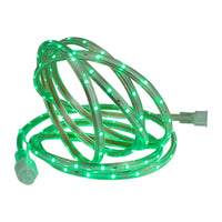 Thumbnail for Green LED Outdoor Christmas Linear Tape Lighting - 30 ft Clear Tube