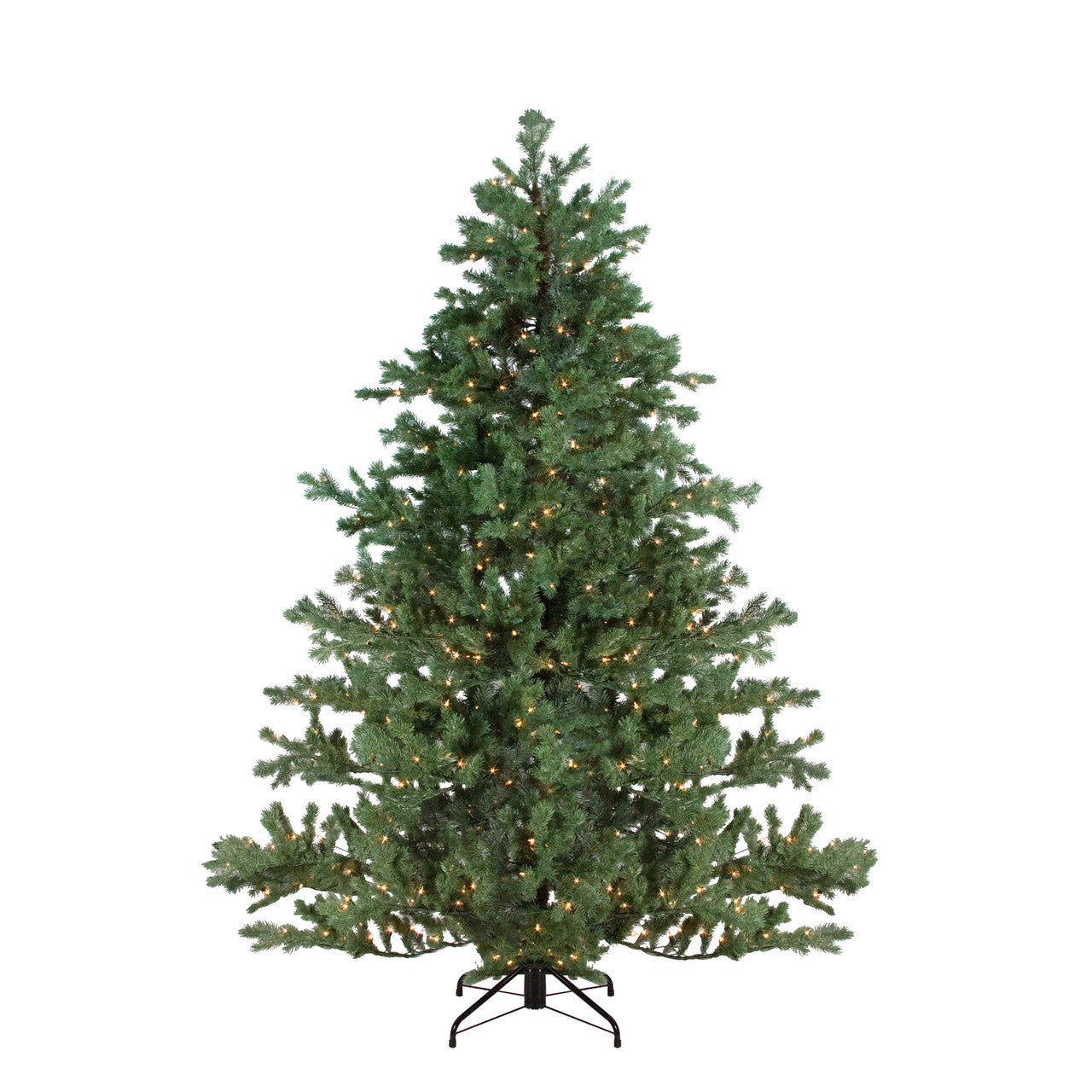 9' Pre-lit Full Mountain Pine Artificial Christmas Tree - Clear Lights