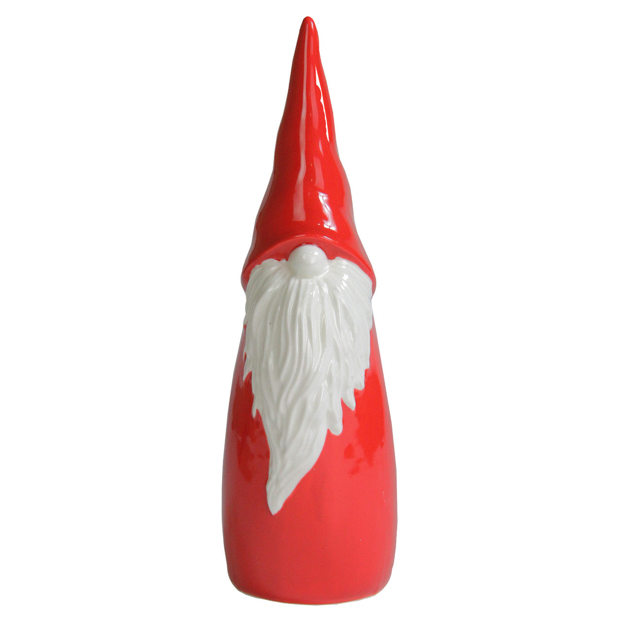 12.5" Red and White Santa Gnome Christmas Tabletop Decor