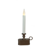 Thumbnail for Club Pack of 12 White and Brown LED Christmas Candle Lamp with Base 11