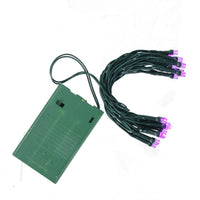 Thumbnail for 20 Purple LED Wide Angle Mini Christmas Lights - 6.25 ft Green Wire