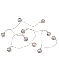 Thumbnail for 10-Count LED Silver Christmas Bells Fairy Lights, 5.5ft, Copper Wire