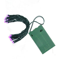 Thumbnail for 20 Purple LED Wide Angle Mini Christmas Lights - 6.25 ft Green Wire