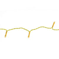 Thumbnail for 20 Amber Battery Operated Wide Angle Christmas Lights - 6.4 ft Yellow Wire