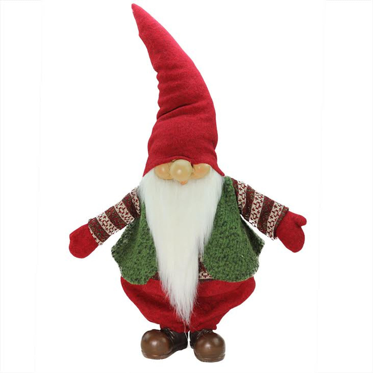 22" Red and White Gnome Christmas Tabletop Decoration