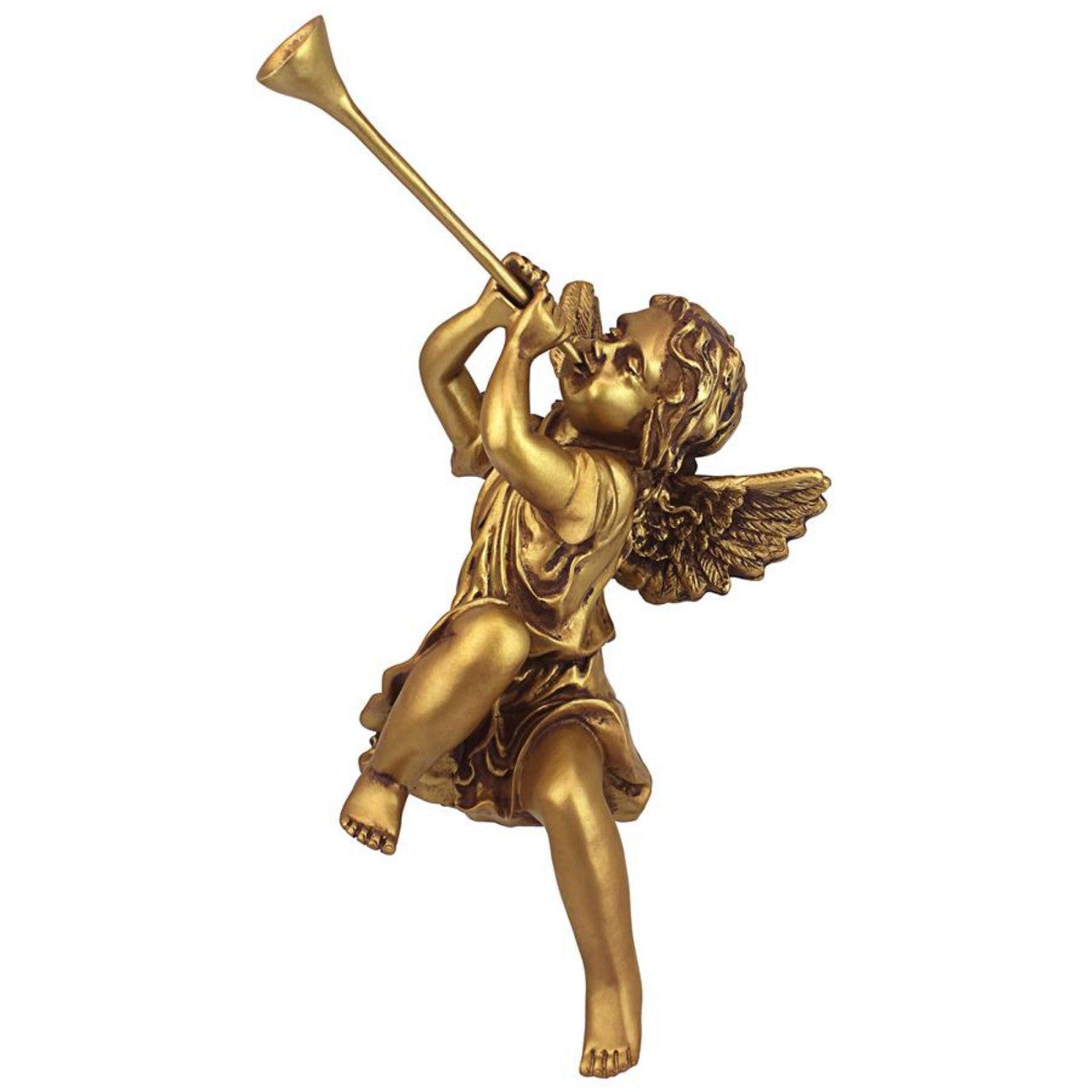 13.5" Angels Of St. Peters Square Trumpeting Girl