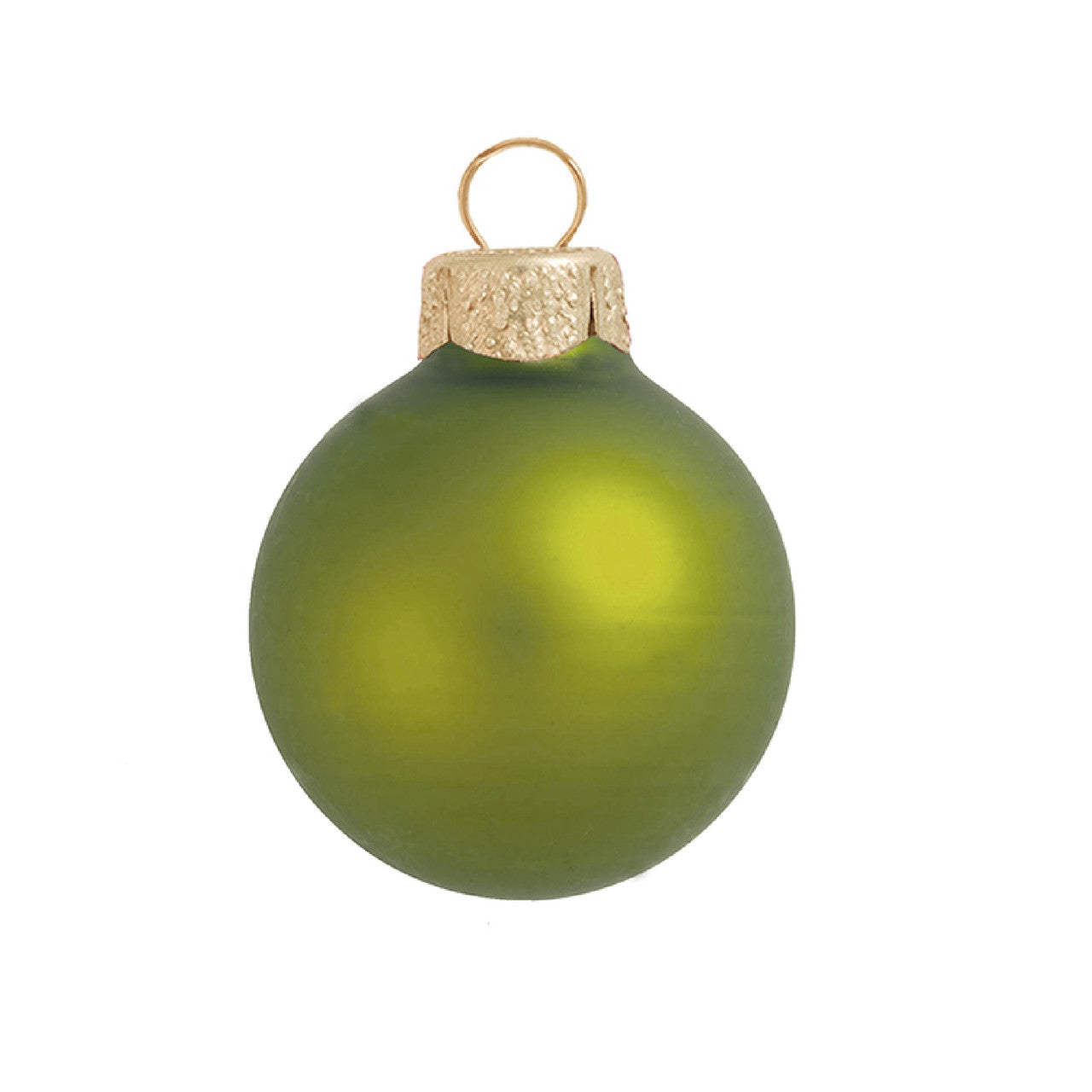 Matte Green Kiwi Glass Ball Christmas Ornament 7" (180mm)