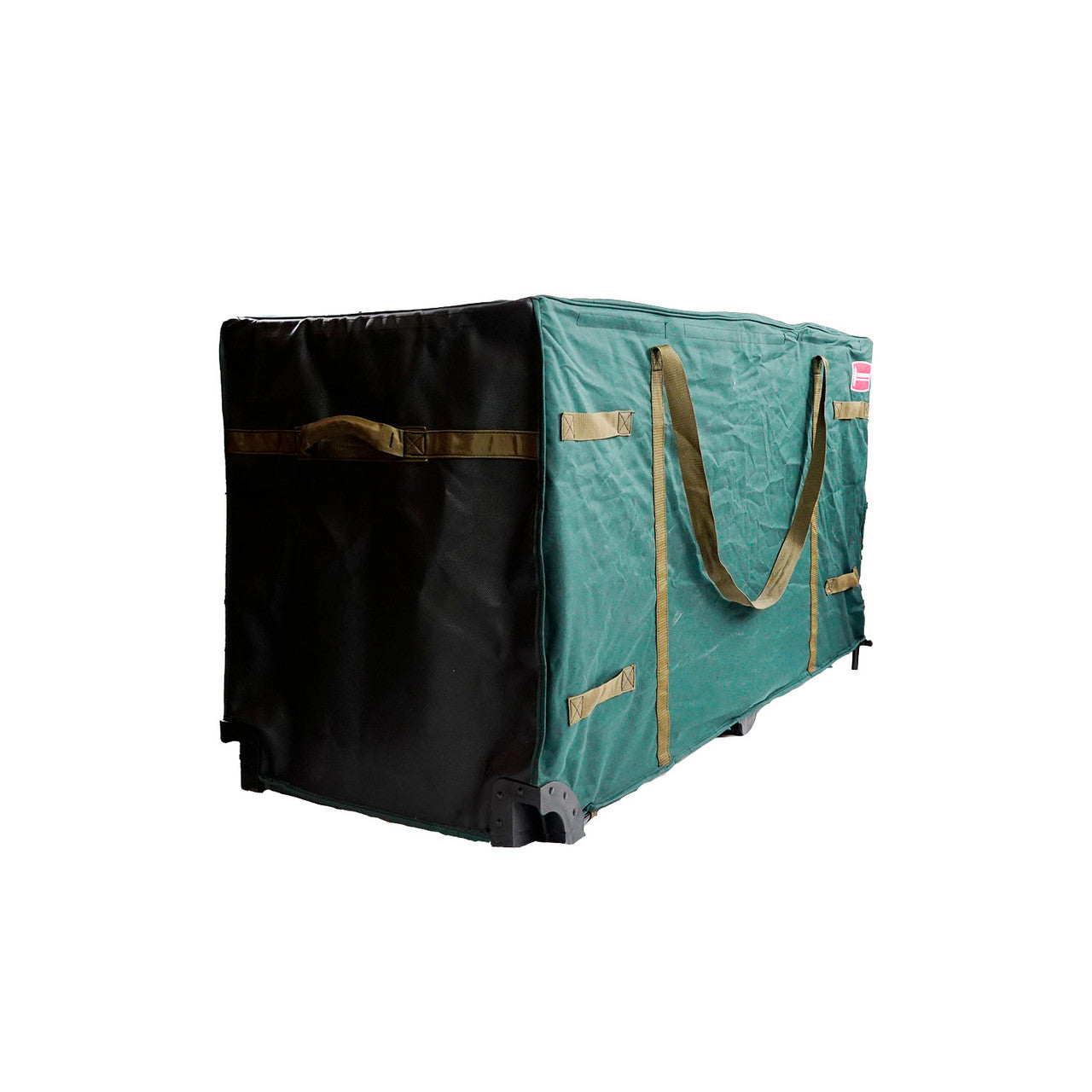 58" Green Heavy Duty Rolling Artificial Christmas Tree Storage Bag - For 9' - 11.5' Trees