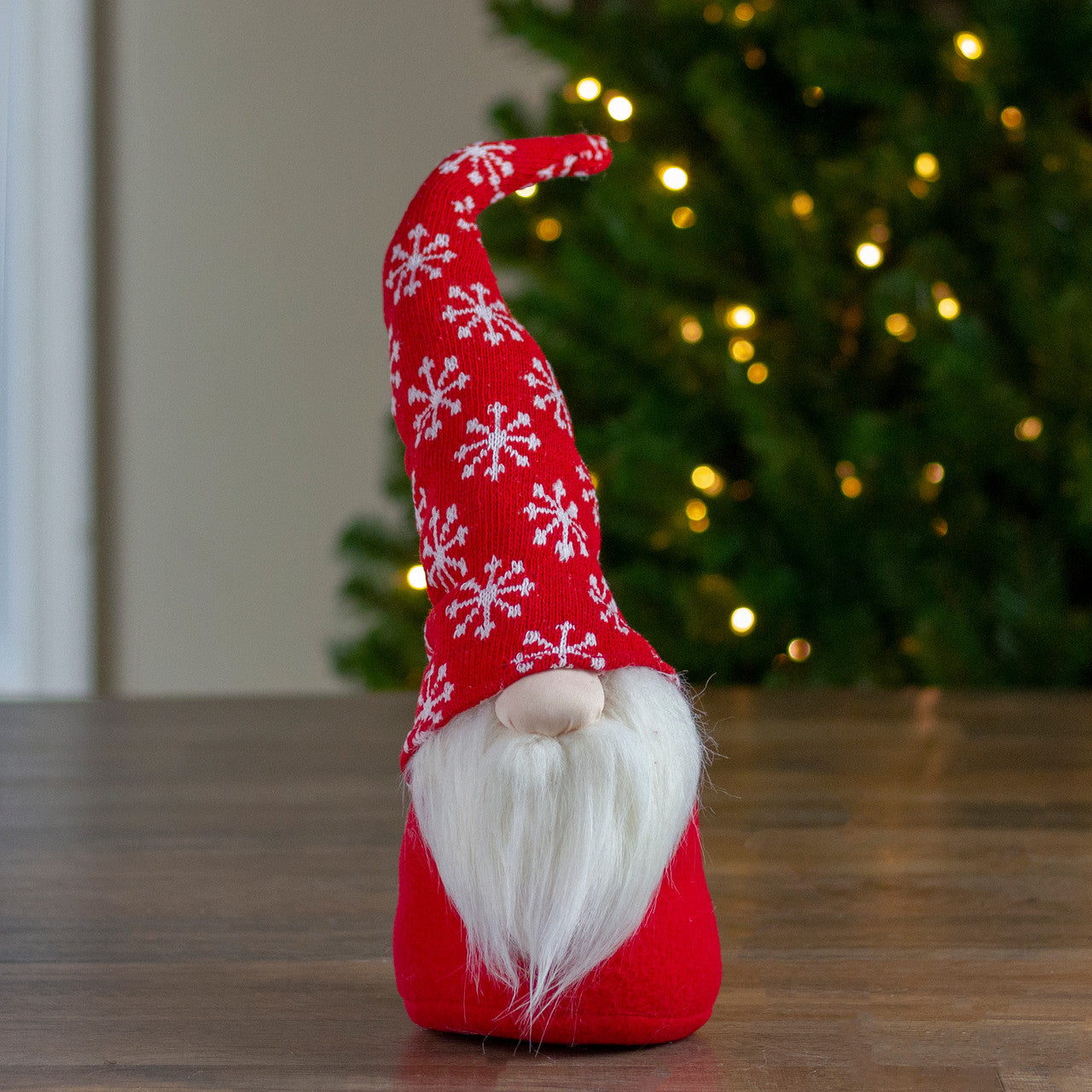 8" Big Nose Plush Red Santa Gnome Christmas Figure