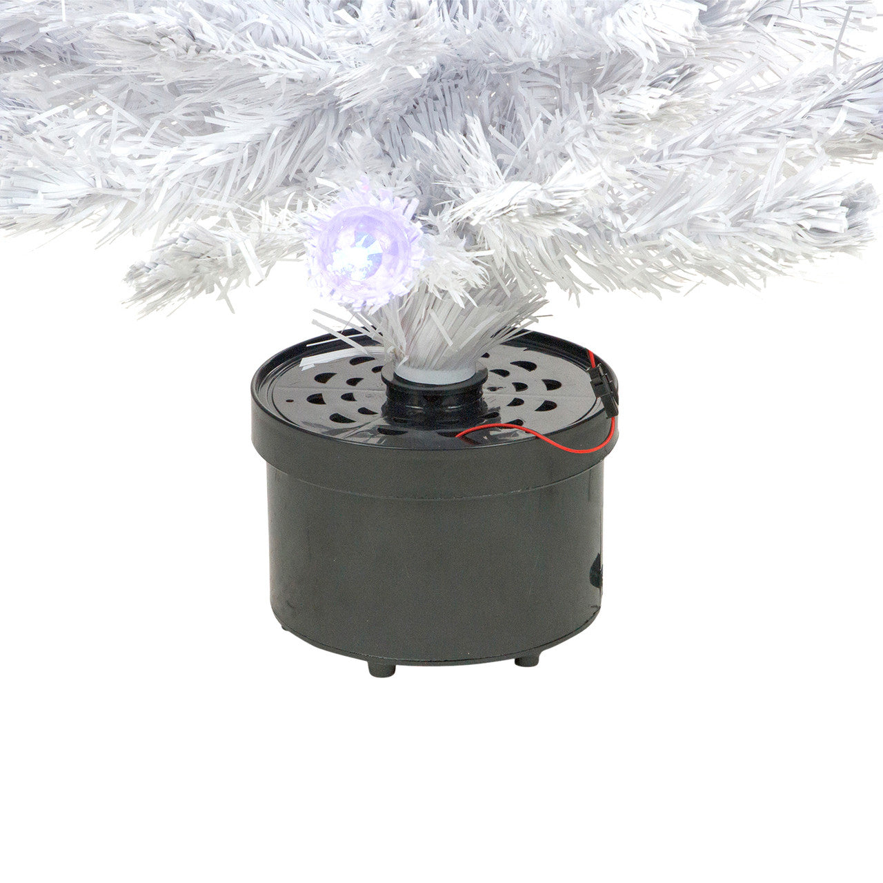 3' Pre-Lit White Fiber Optic Artificial Christmas Tree, White Lights