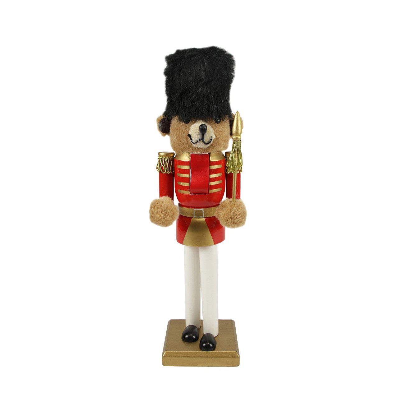 14" Red and Gold Soldier Nutcracker Christmas Table Top Decor
