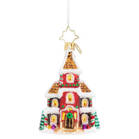 Thumbnail for Christopher Radko Grandeur in Ginger Gem House Glass Christmas Ornament 1020562