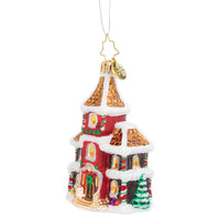 Thumbnail for Christopher Radko Grandeur in Ginger Gem House Glass Christmas Ornament 1020562