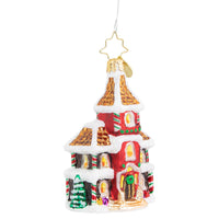 Thumbnail for Christopher Radko Grandeur in Ginger Gem House Glass Christmas Ornament 1020562