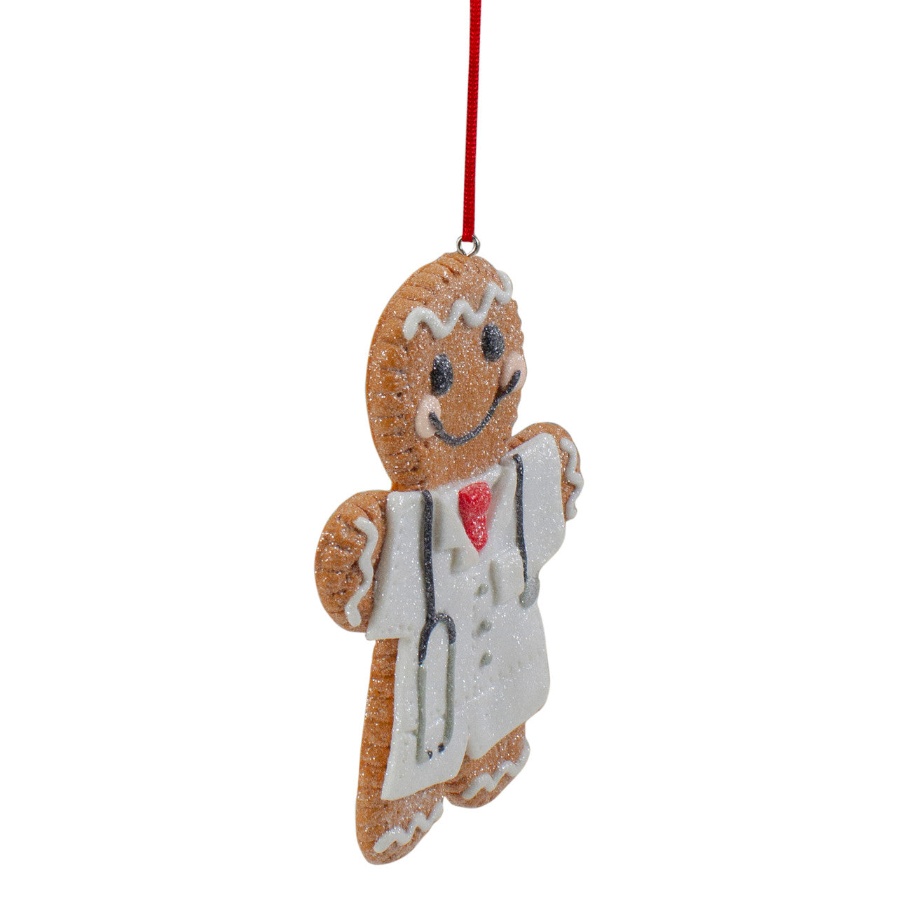5" First Responder Doctor Gingerbread Man Christmas Ornament