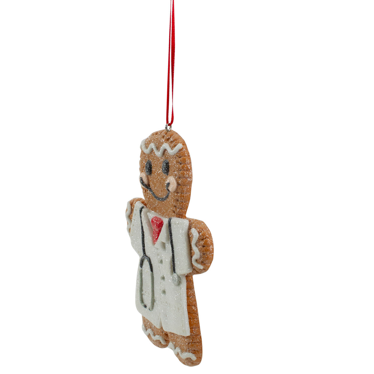 5" First Responder Doctor Gingerbread Man Christmas Ornament