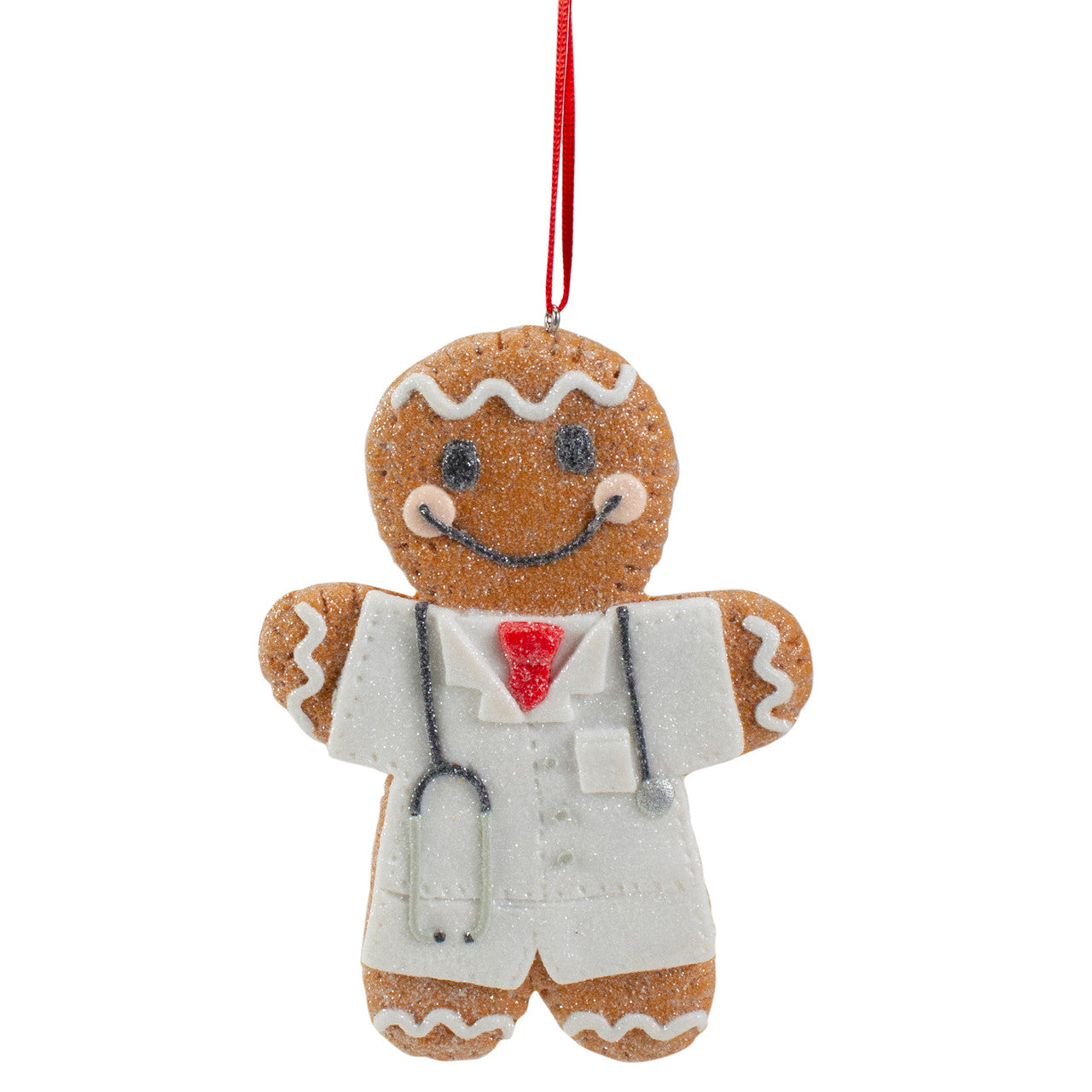 5" First Responder Doctor Gingerbread Man Christmas Ornament