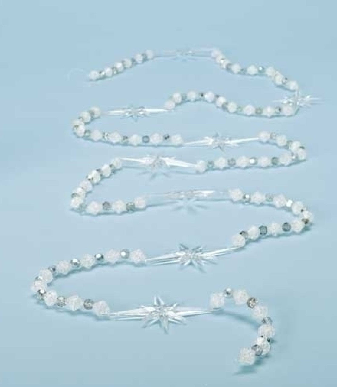 9' x 1" Beaded Star of Bethlehem Artificial Christmas Garland - Unlit